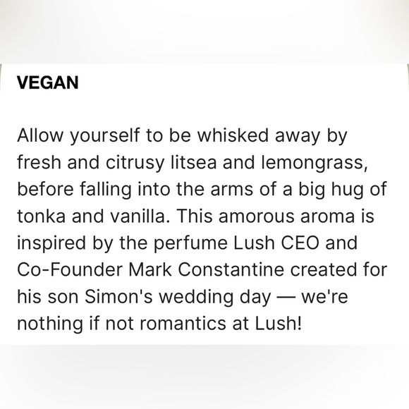 Lush CLUB DROPS 25:43 niche lemongrass vanilla - Picture 4 of 4